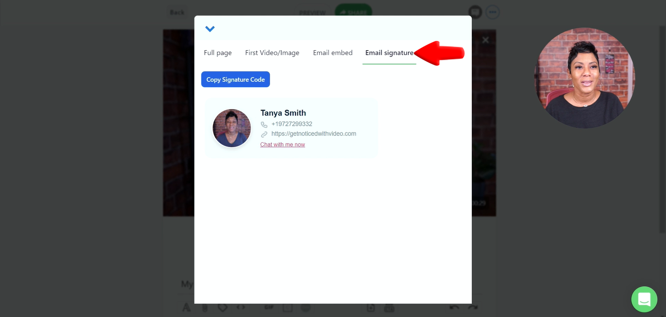 click email signature