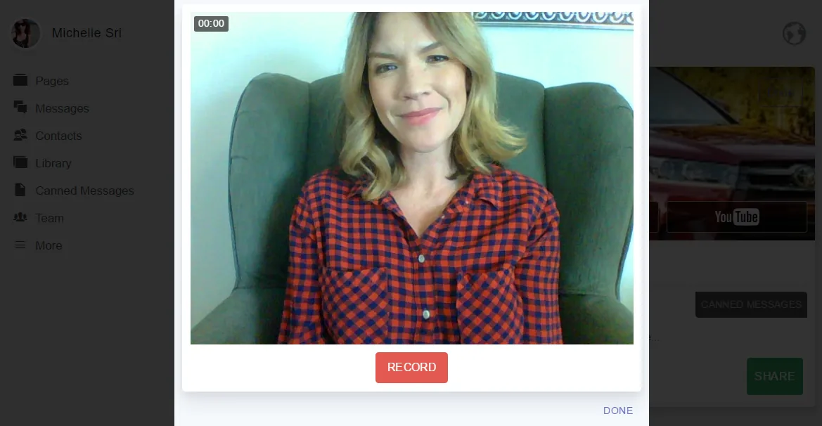 record customer video desktop