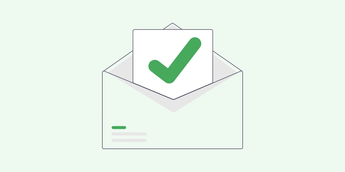 An email being filtered on its way to an inbox
