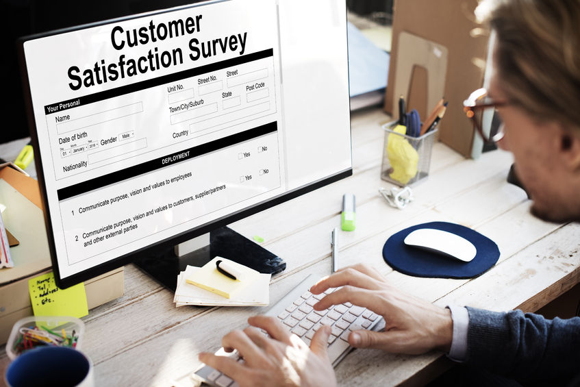 customer satisfaction survey client service concept